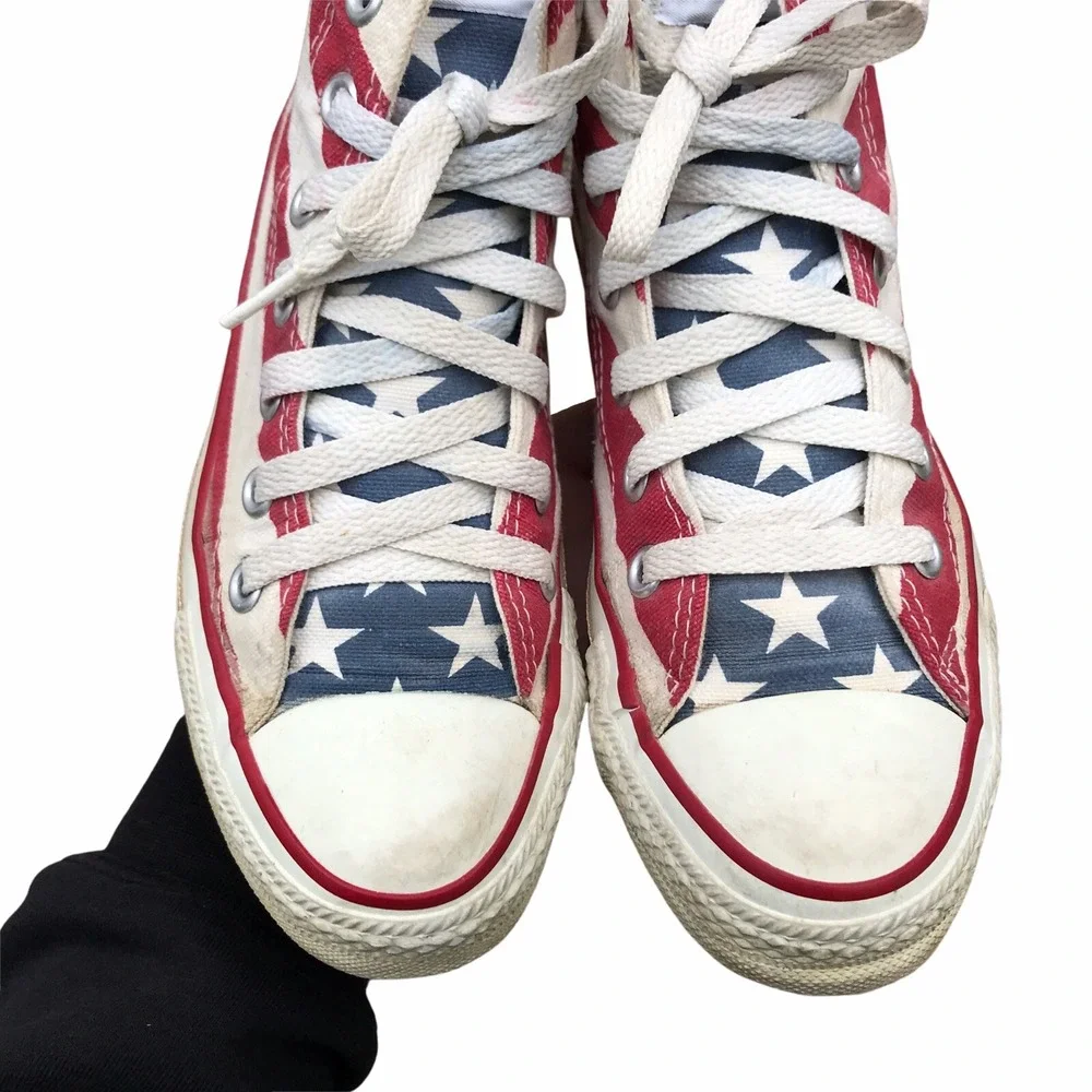 Vintage Made In USA Converse Size 3 American Flag